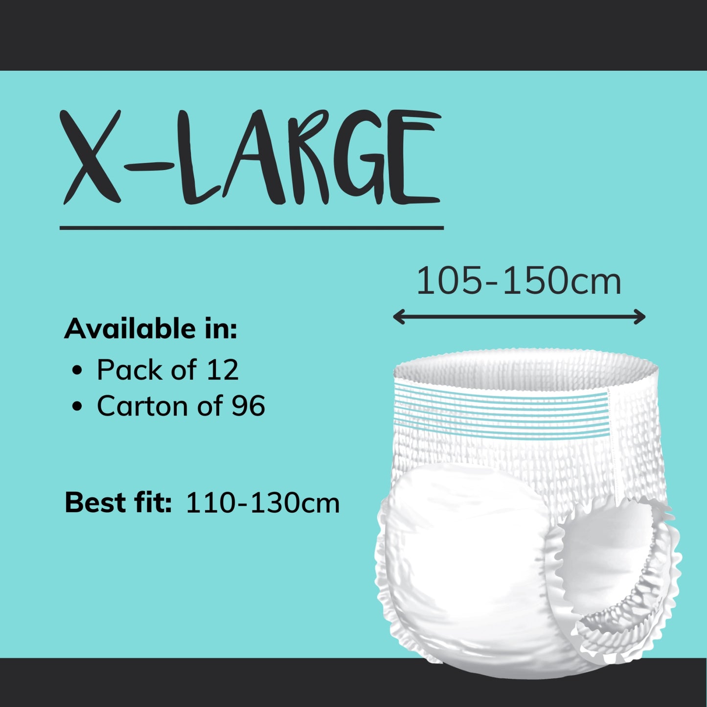 Conni Pull-Ons XLarge - Carton of 96 (8 Packs)