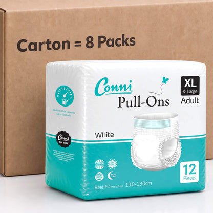 Conni Pull-Ons XLarge - Carton of 96 (8 Packs)