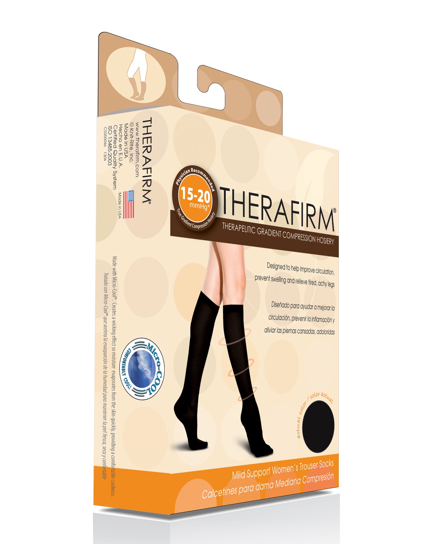 Therafirm Womens Trouser Socks Mild Support 15-20mmHg