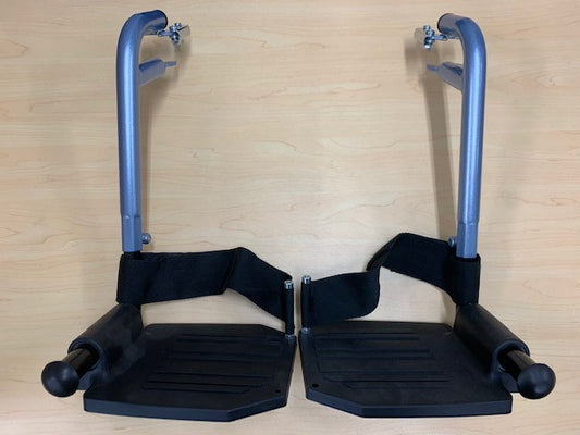 Wheelchair Swingaway Legrest  Assembly Max Mobility Omega HD1 Blue (PAIR)