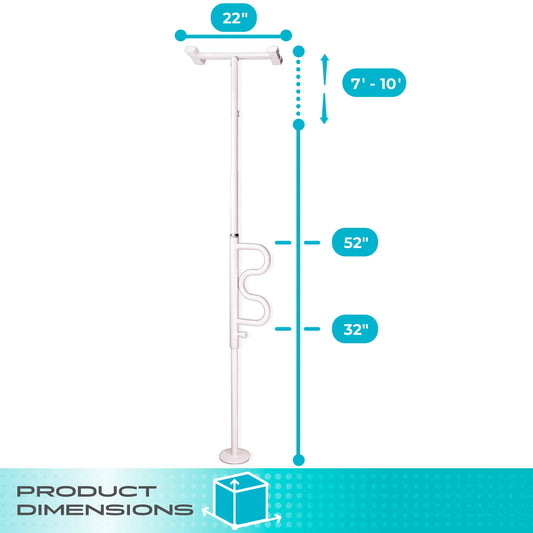 Wonder Pole Plus (Security Pole Curved Grab Bar)