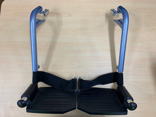 Wheelchair Swingaway Legrest  Assembly Max Mobility Omega LA1 Blue (PAIR)