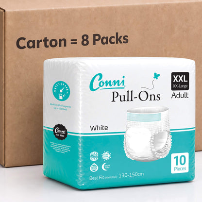 Conni Pull-Ons XXLarge - Carton of 80 (8 Packs)