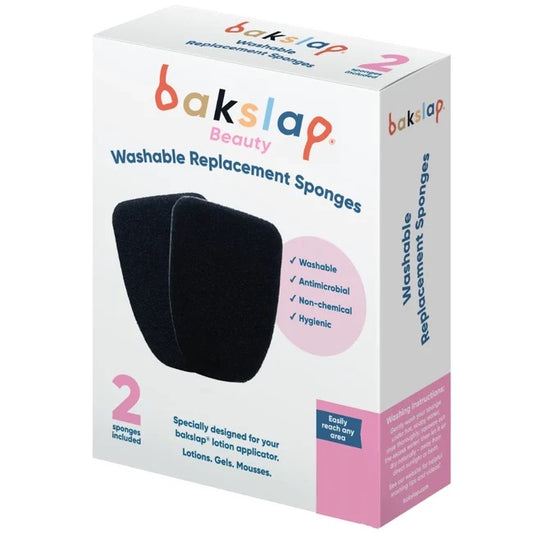 Bakslap Black Washable Sponge Replacement Pack (x3)