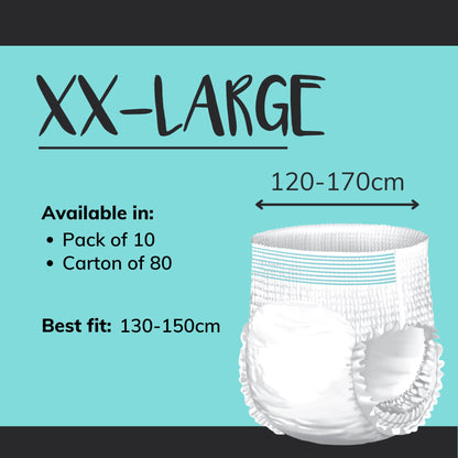 Conni Pull-Ons XXLarge - Carton of 80 (8 Packs)