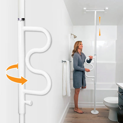 Wonder Pole Plus (Security Pole Curved Grab Bar)