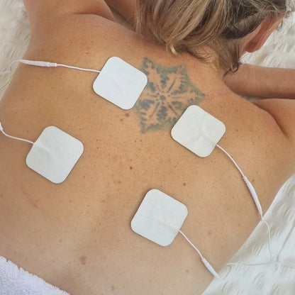 Comfee Power Square TENS and EMS Sticky Electrode Pads (4 Twin Packs (8 pads)