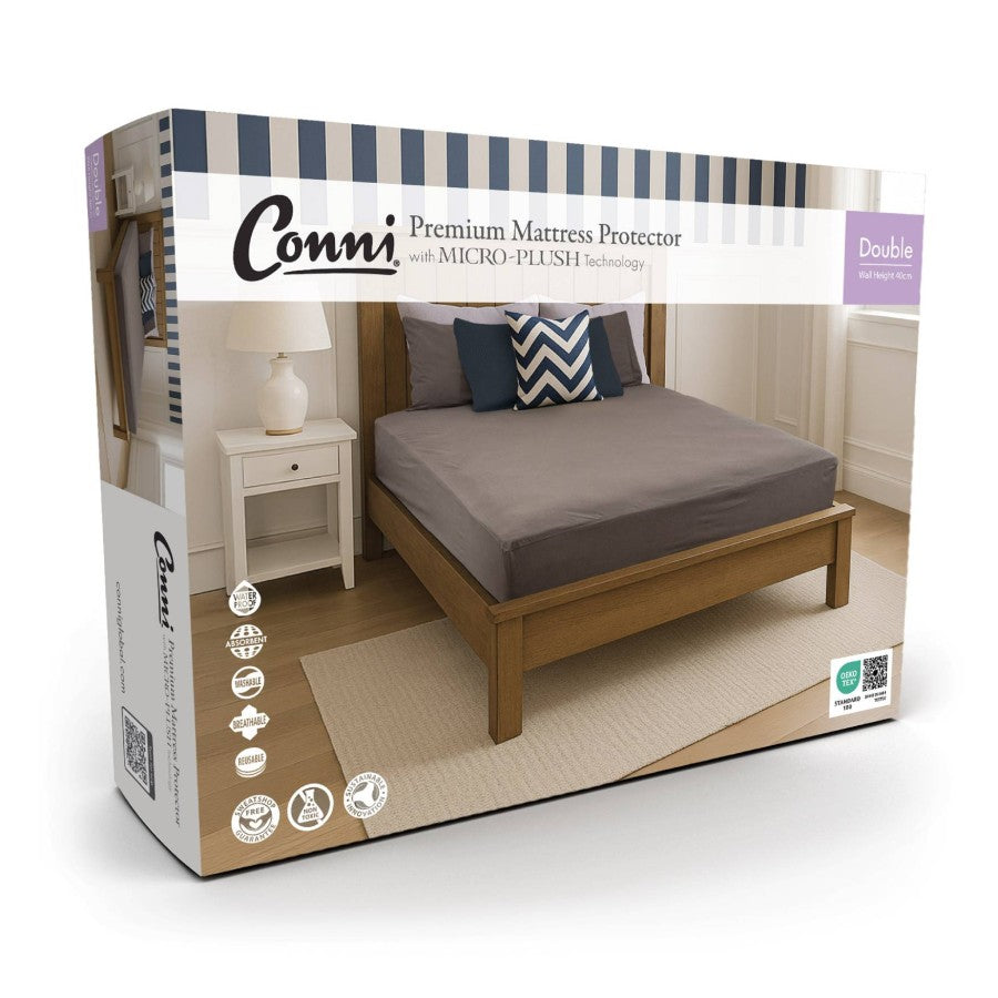 Conni Micro-Plush - Double Waterproof Fitted Sheet
