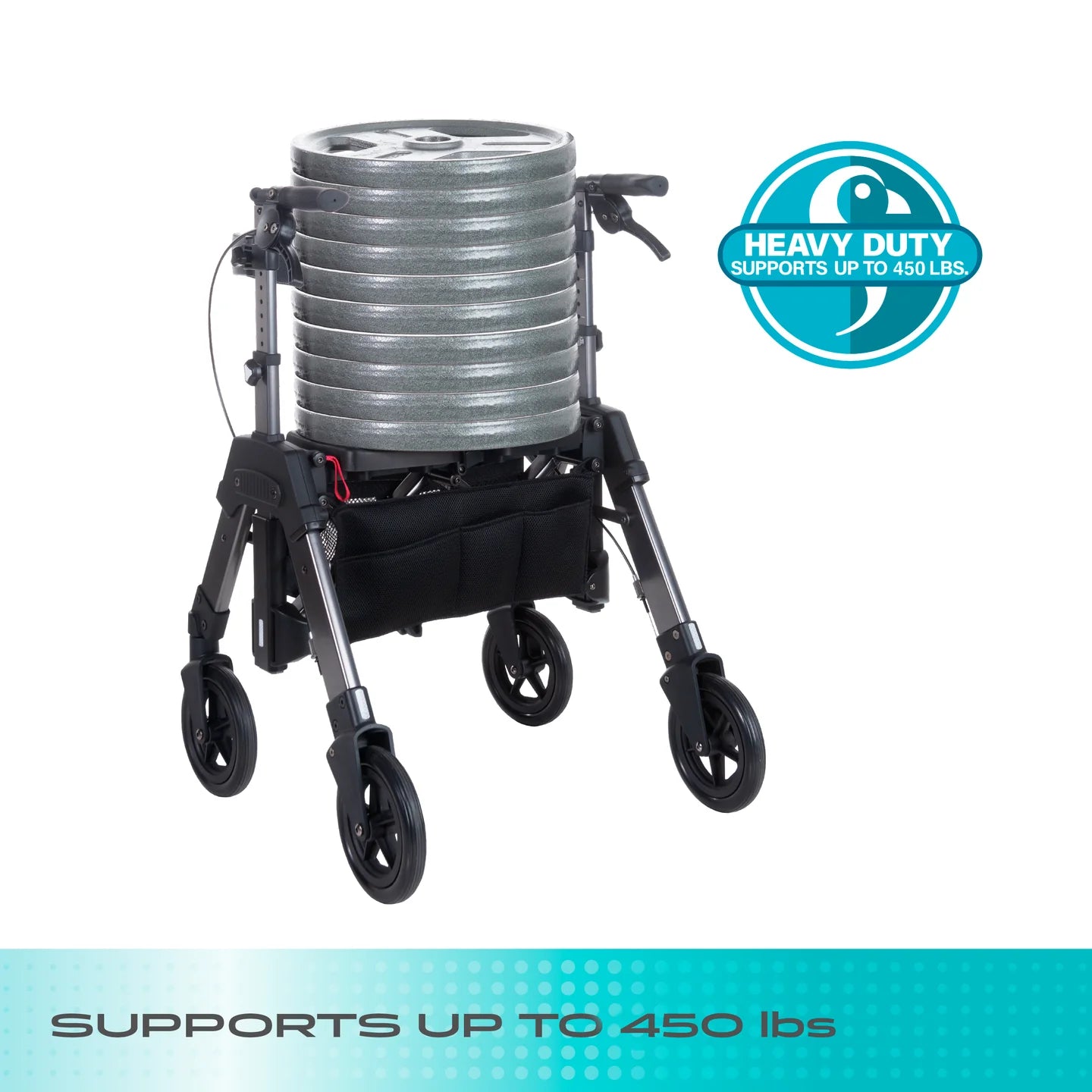 Stander Wonder Rollator Heavy Duty (EZ Fold-N-Go Heavy Duty Rollator)