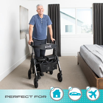 Stander Wonder Rollator Heavy Duty (EZ Fold-N-Go Heavy Duty Rollator)