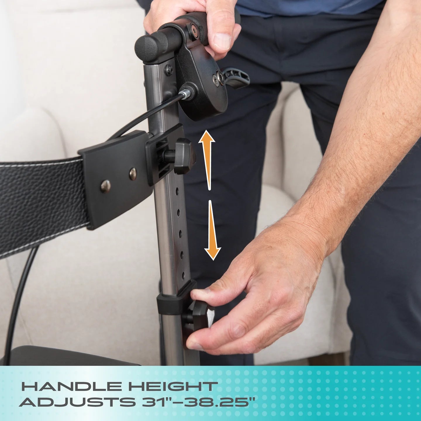 Stander Wonder Rollator Heavy Duty (EZ Fold-N-Go Heavy Duty Rollator)