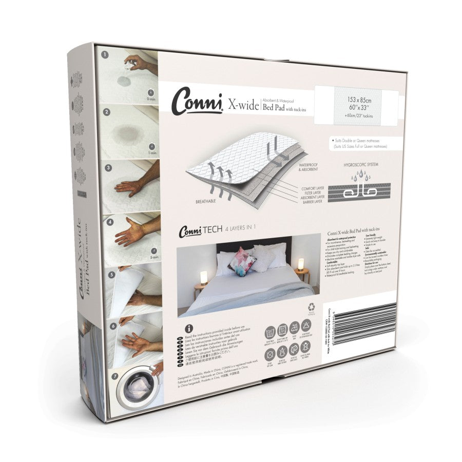 Conni Bed Pad X-Wide Tuck-Ins