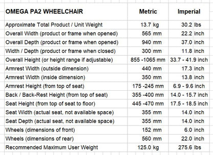 Max Mobility PA2 Paediatric Wheelchair