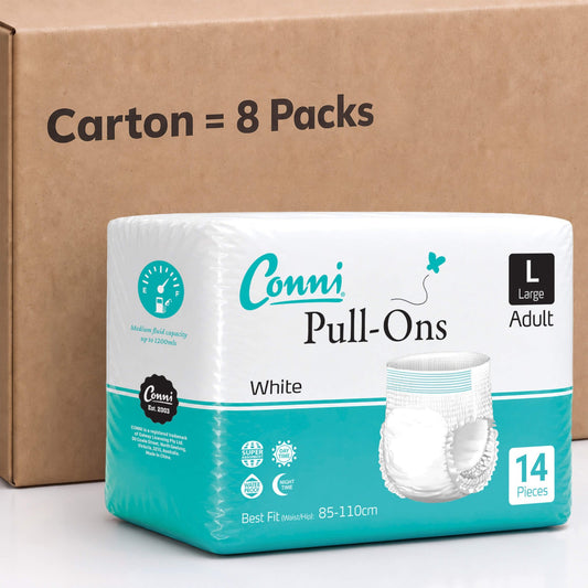 Conni Pull-Ons Large - Carton of 112 (8 Packs)