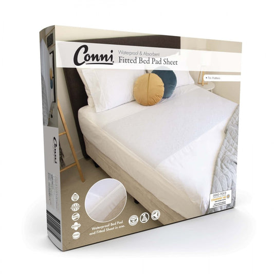 Conni Fitted Bed Pad Sheet - Single